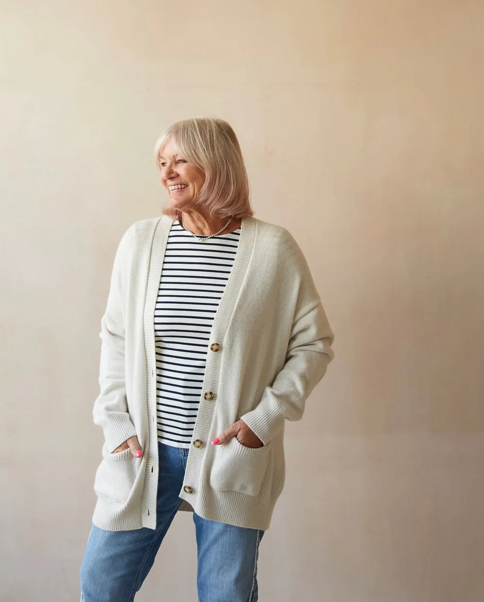 Andrea Cream Cardigan