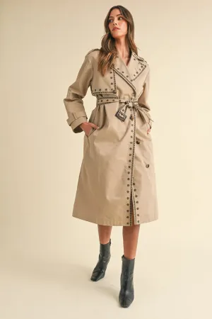 ANIKA EMBROIDERED TRENCH COAT