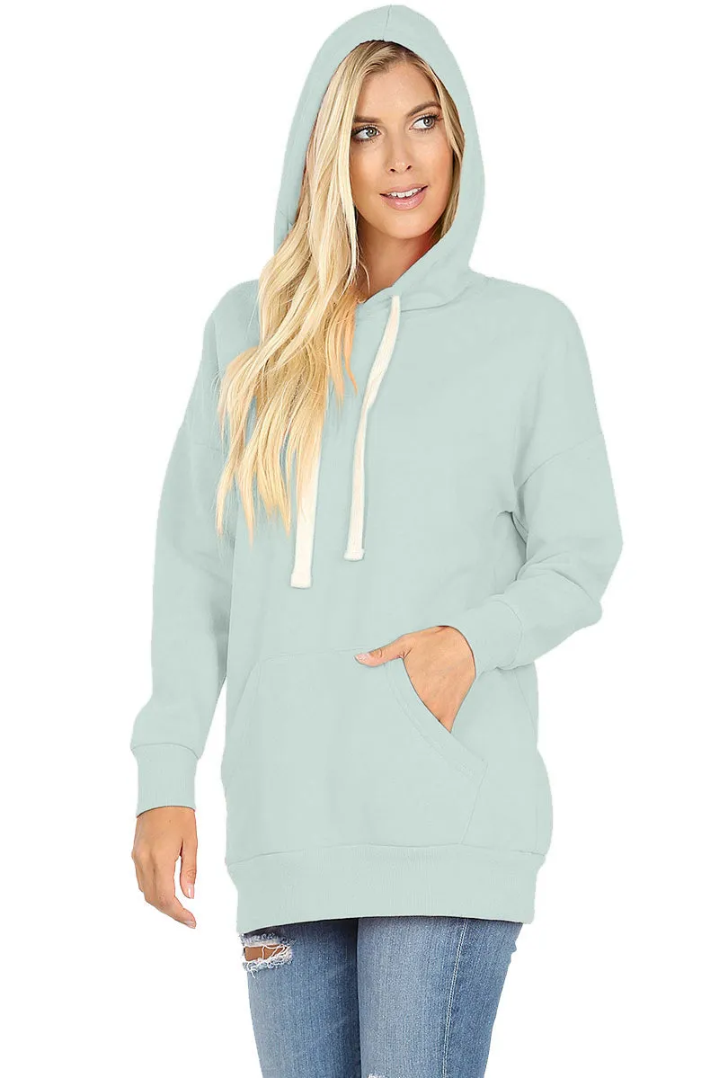 Basic Oversized Hooded Pullover Sweater
