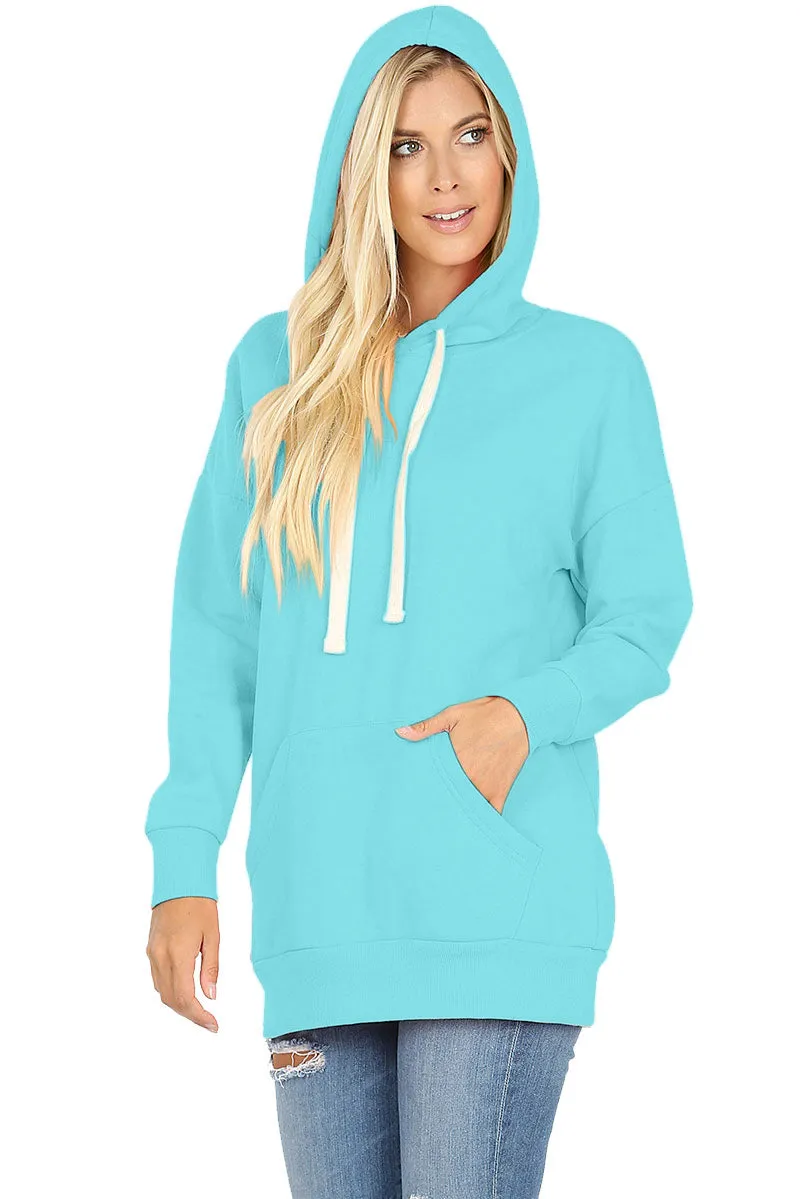 Basic Oversized Hooded Pullover Sweater