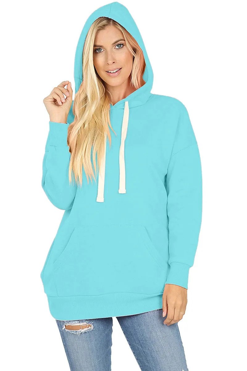 Basic Oversized Hooded Pullover Sweater