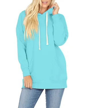 Basic Oversized Hooded Pullover Sweater