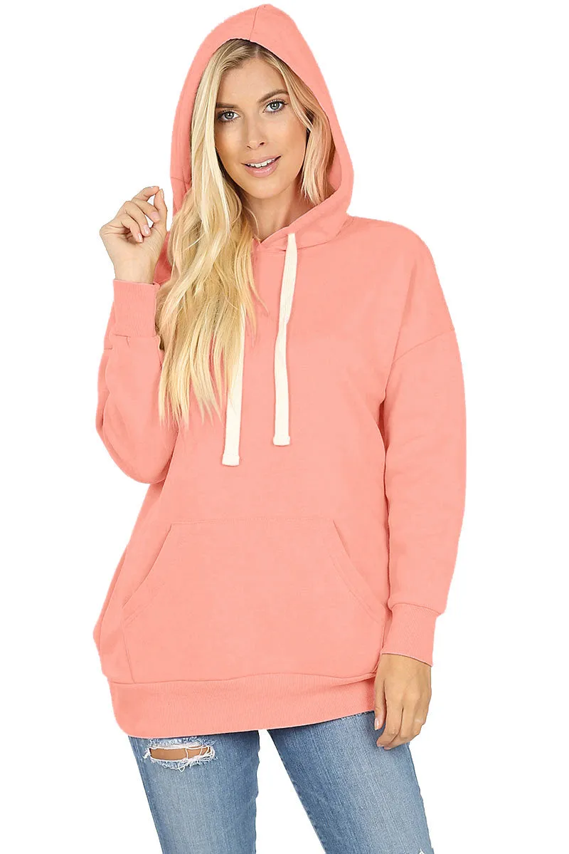 Basic Oversized Hooded Pullover Sweater