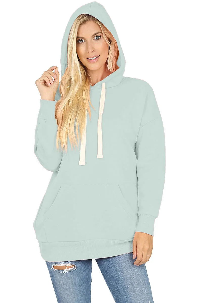 Basic Oversized Hooded Pullover Sweater
