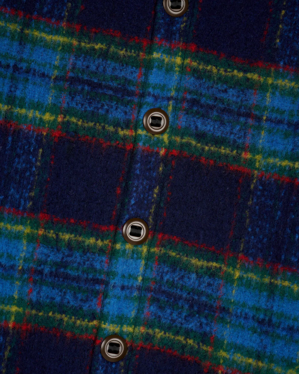 Brushed Rancher Flannel Shirt Jacket - Navy