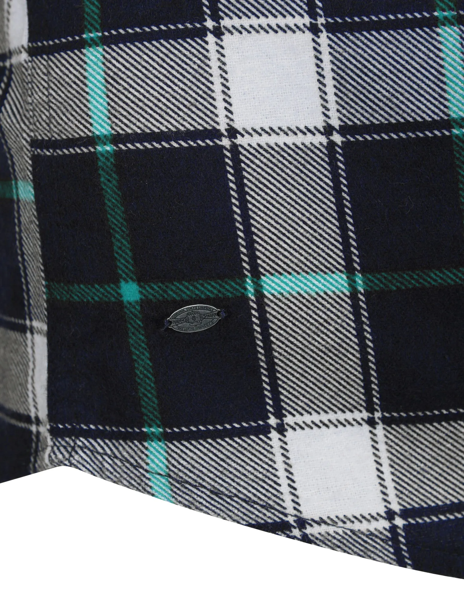Callaghan Checked Shirt in Porcelain Green - Tokyo Laundry