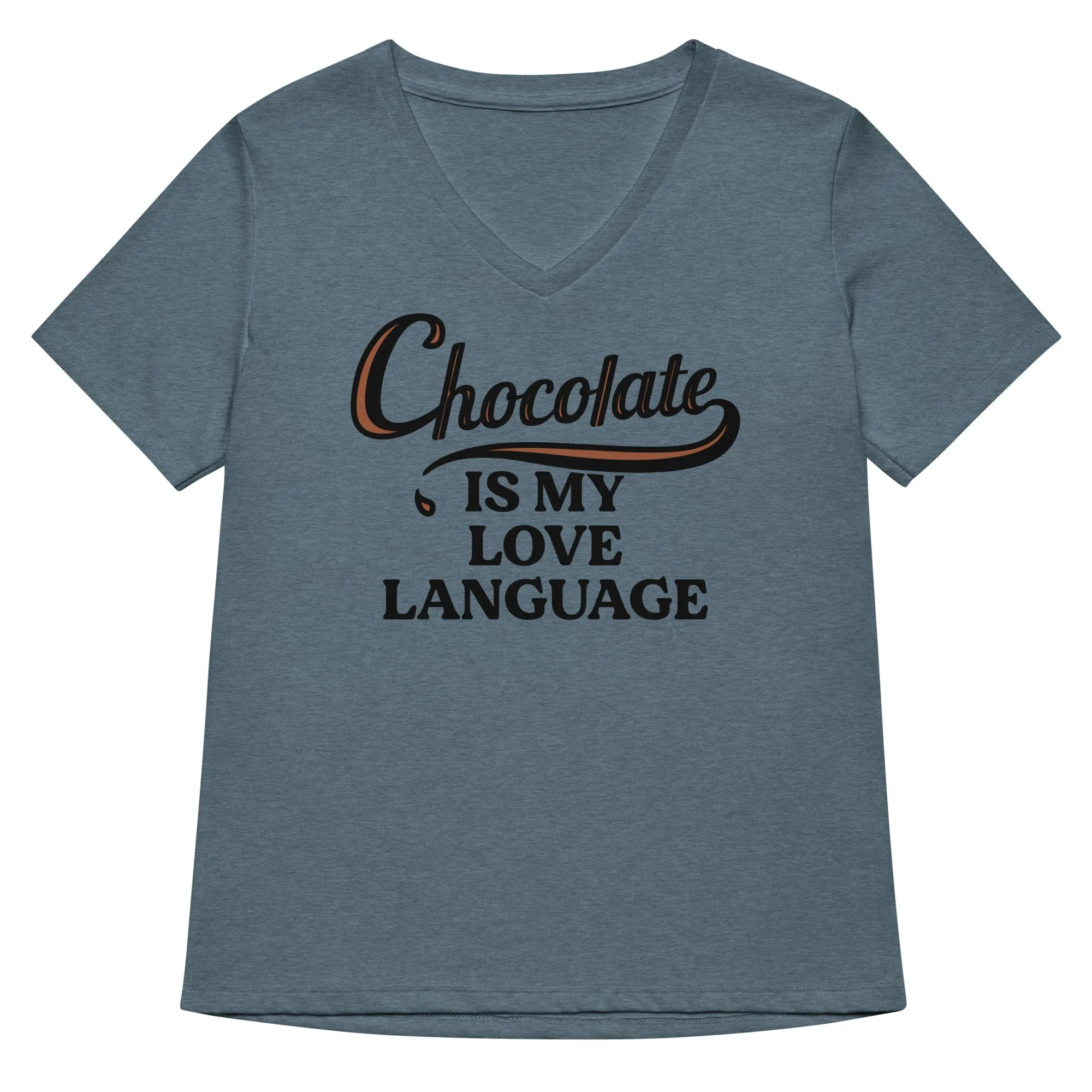 Chocolate Is My Love Language Women's V-Neck Tee