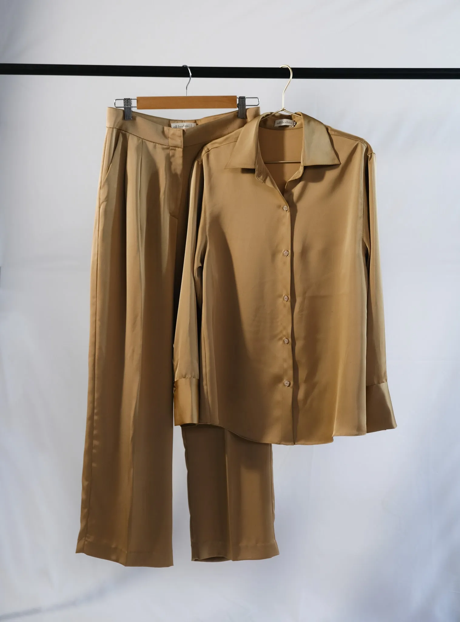 Girl Boss Silk Two Piece Set
