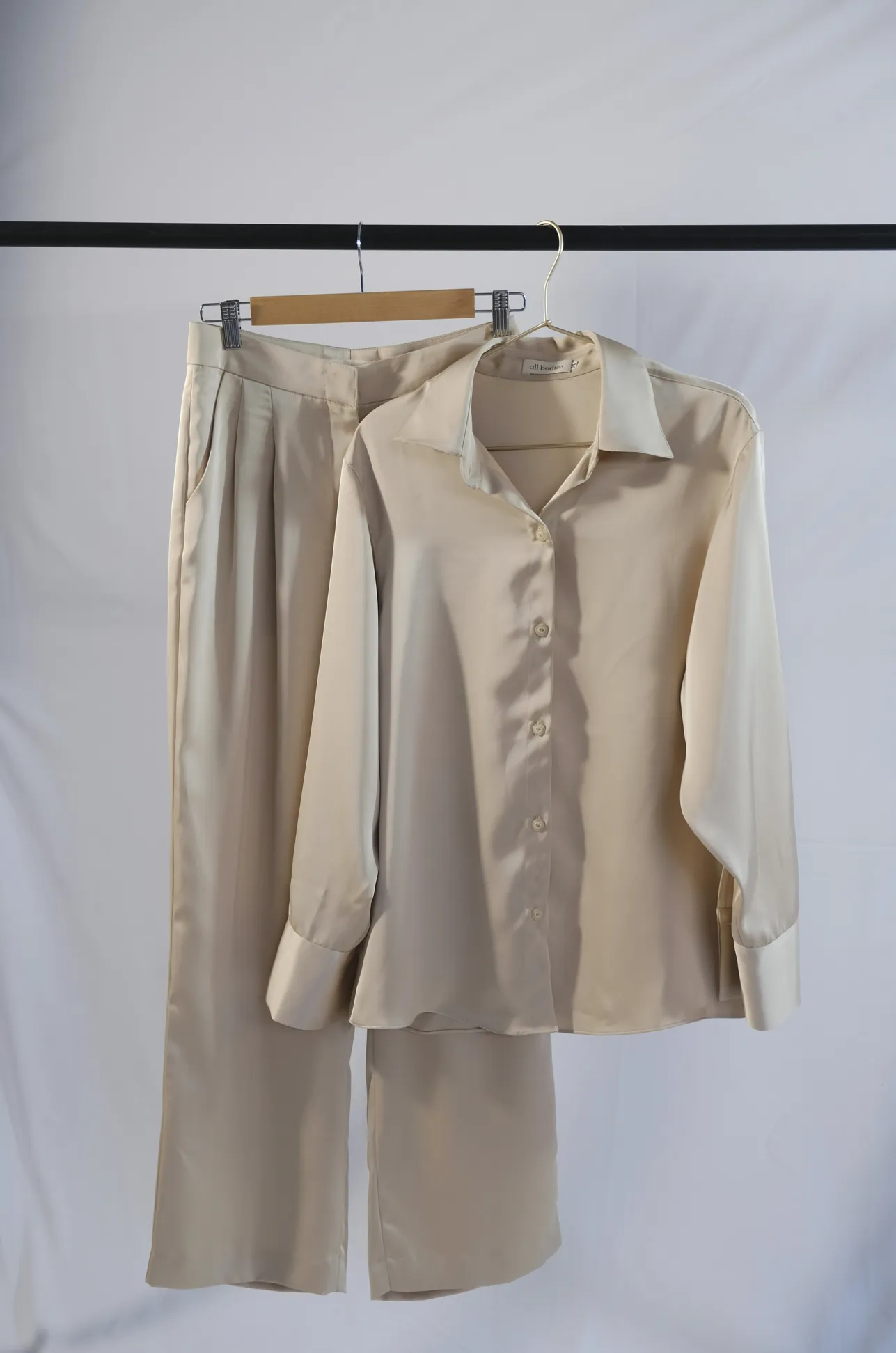 Girl Boss Silk Two Piece Set