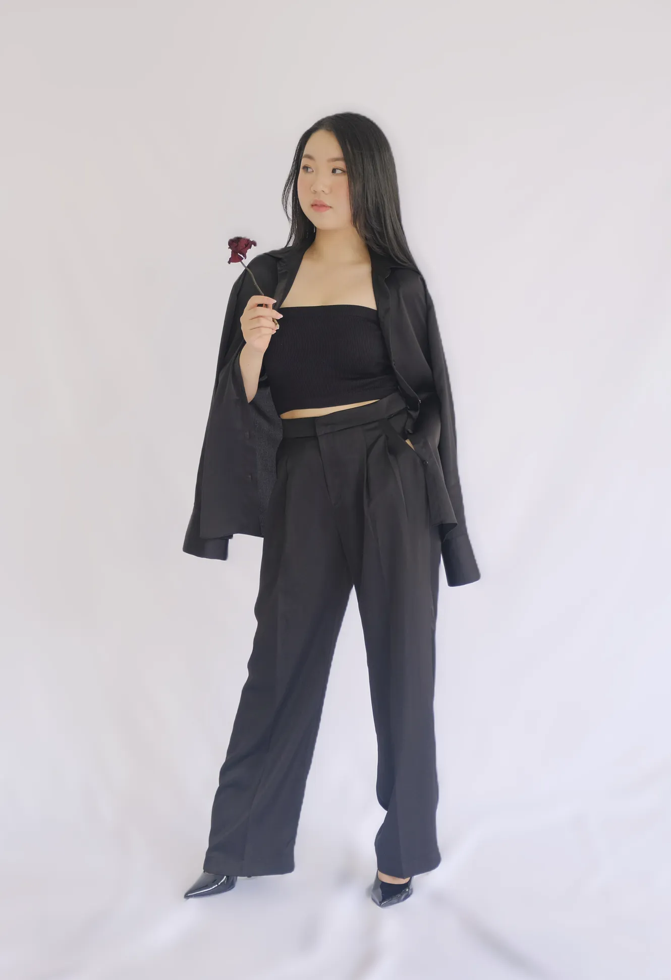 Girl Boss Silk Two Piece Set