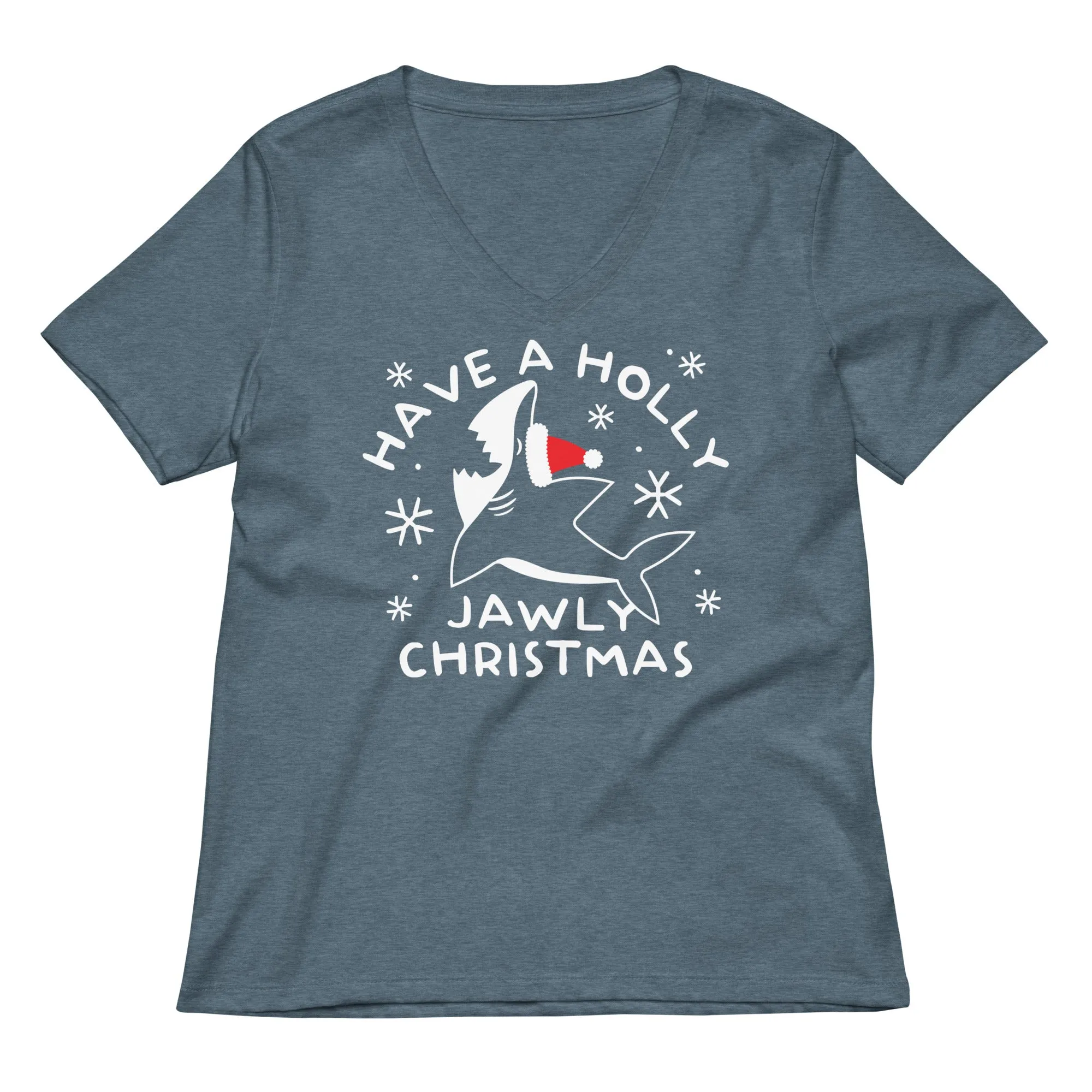 Have A Holly Jawly Christmas Women's V-Neck Tee