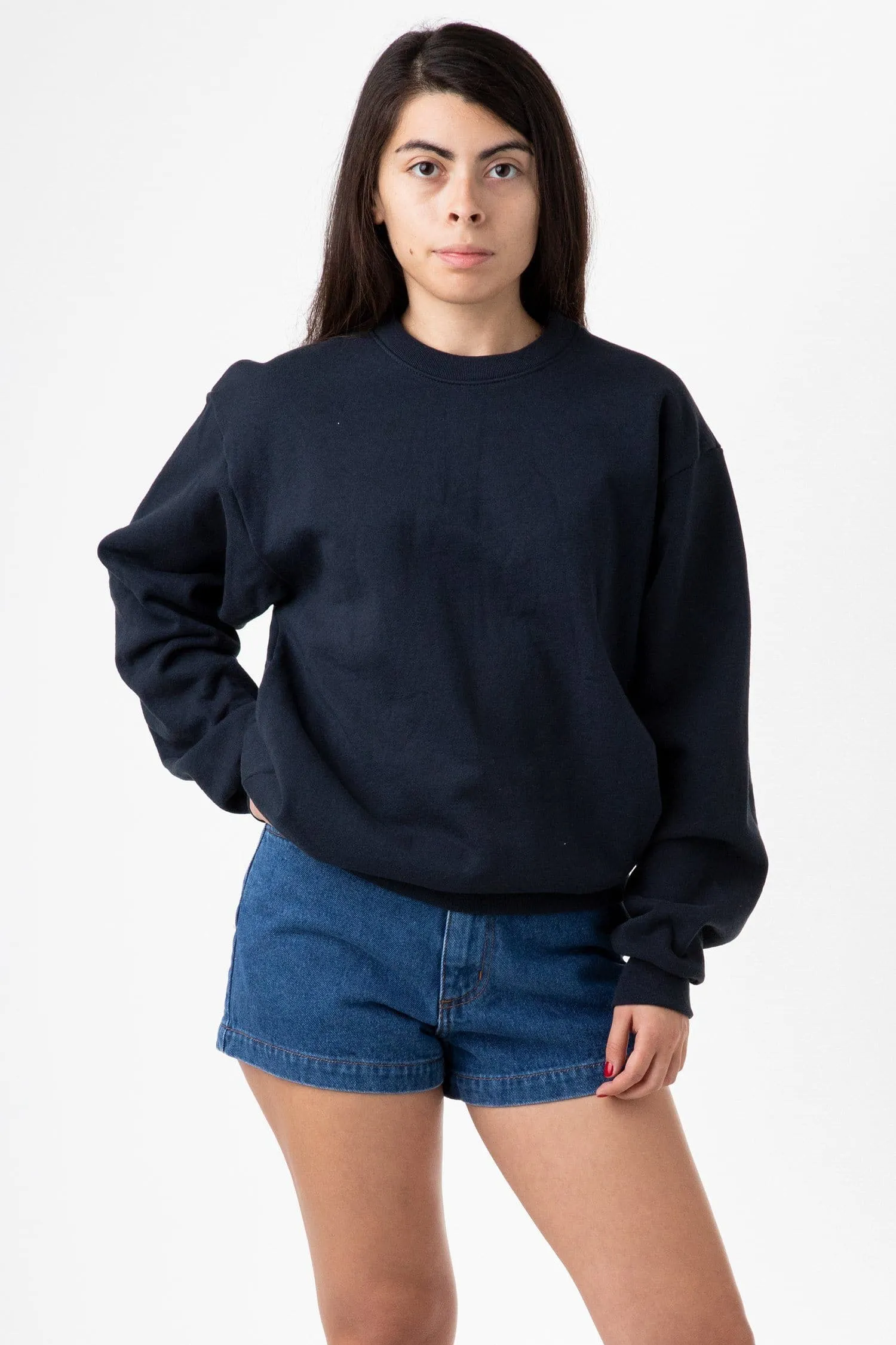 HF07 - Heavy Fleece Crewneck Sweater (Piece Dye)