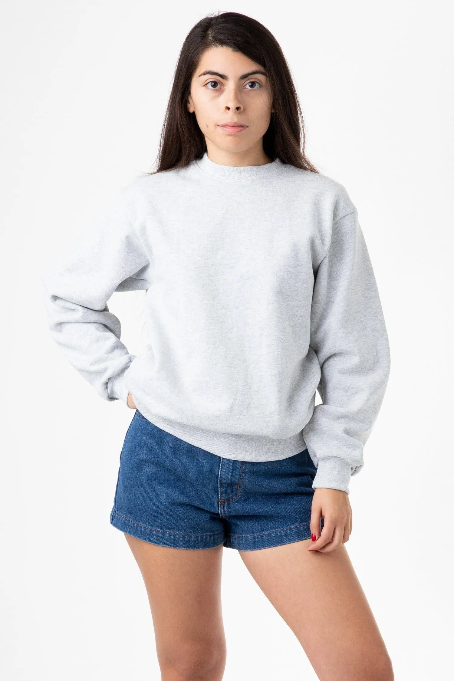 HF07 - Heavy Fleece Crewneck Sweater (Piece Dye)