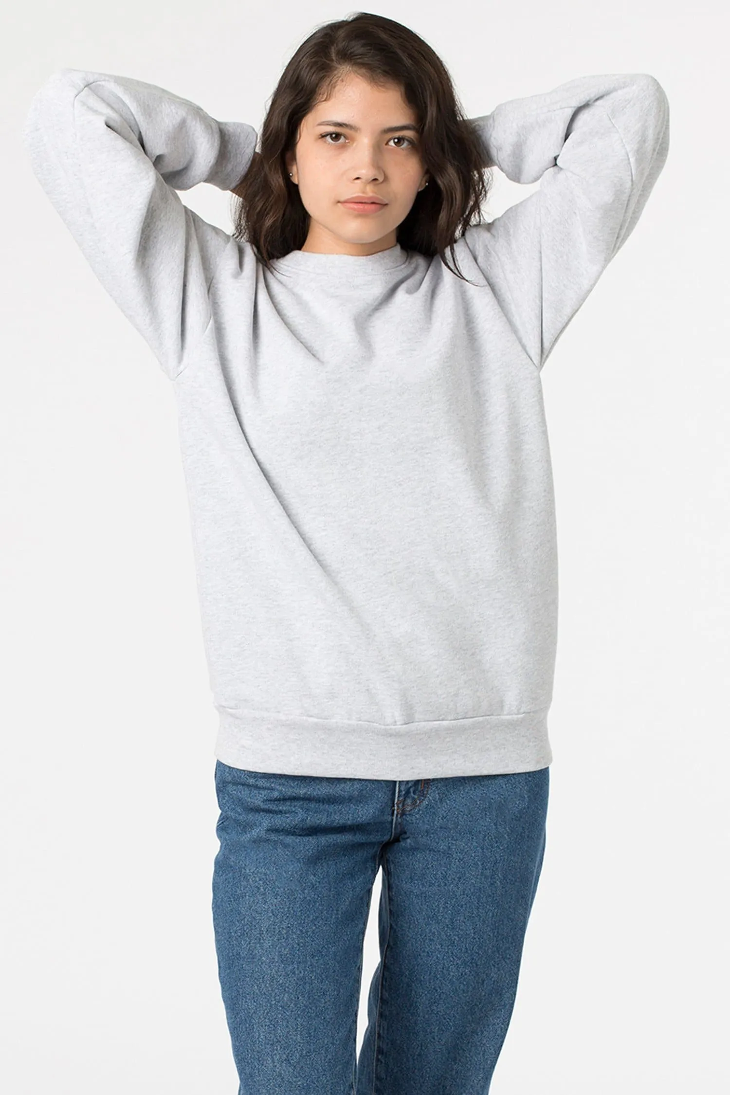 HF07 - Heavy Fleece Crewneck Sweater (Piece Dye)