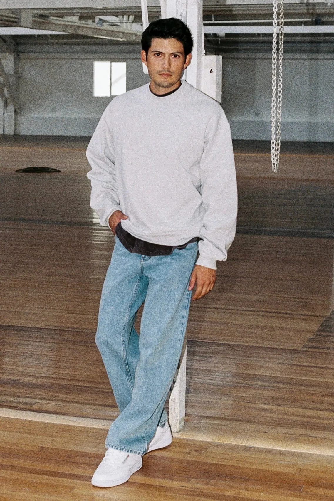HF07 - Heavy Fleece Crewneck Sweater (Piece Dye)