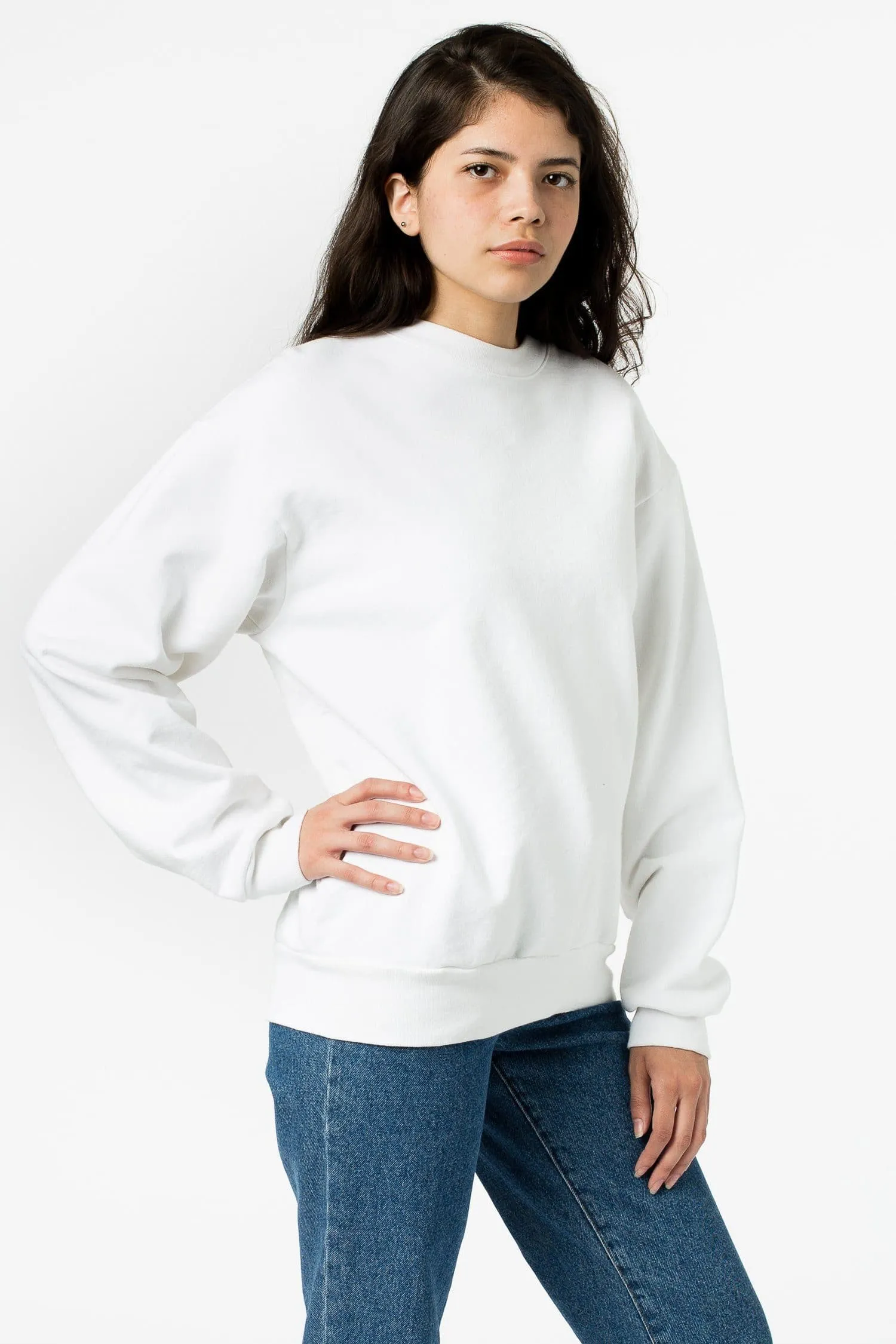 HF07 - Heavy Fleece Crewneck Sweater (Piece Dye)