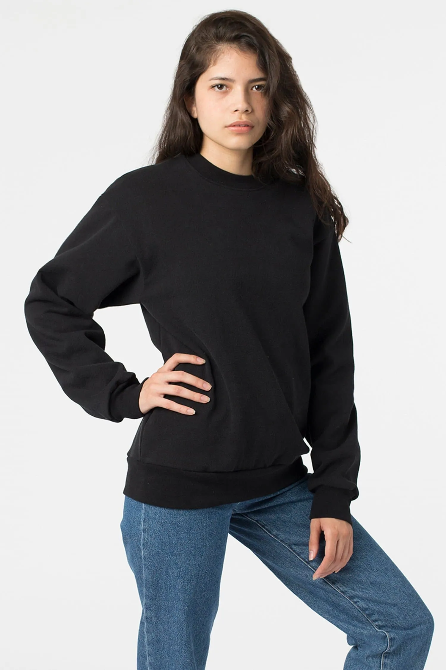HF07 - Heavy Fleece Crewneck Sweater (Piece Dye)