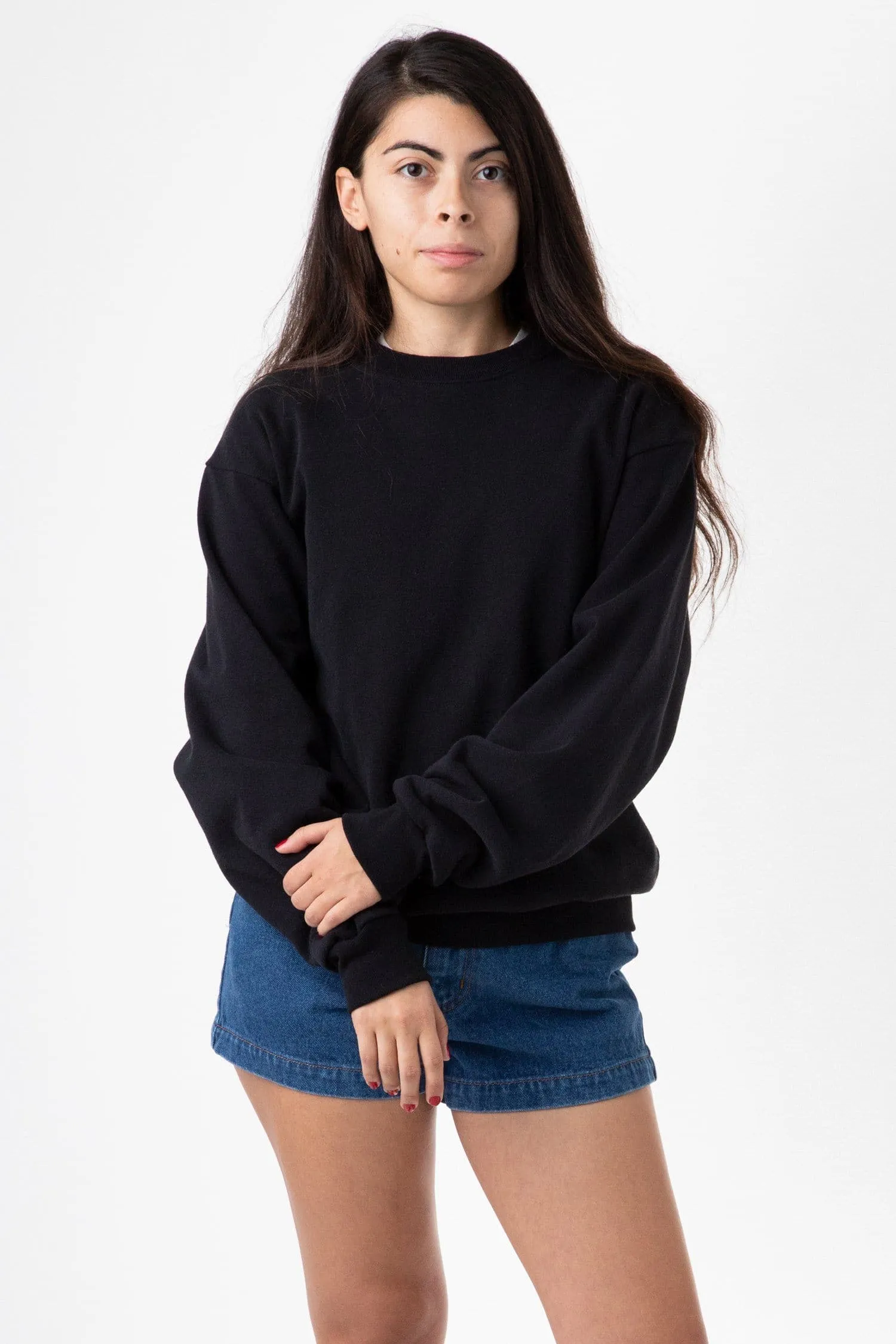 HF07 - Heavy Fleece Crewneck Sweater (Piece Dye)