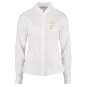 KK Women's Mandarin Collar Long Sleeve Shirt