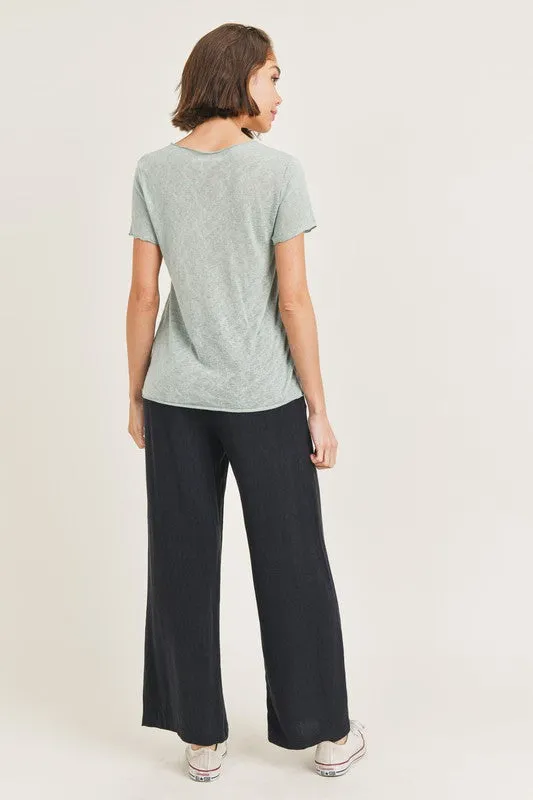 Let's Talk Tee Top - Sage