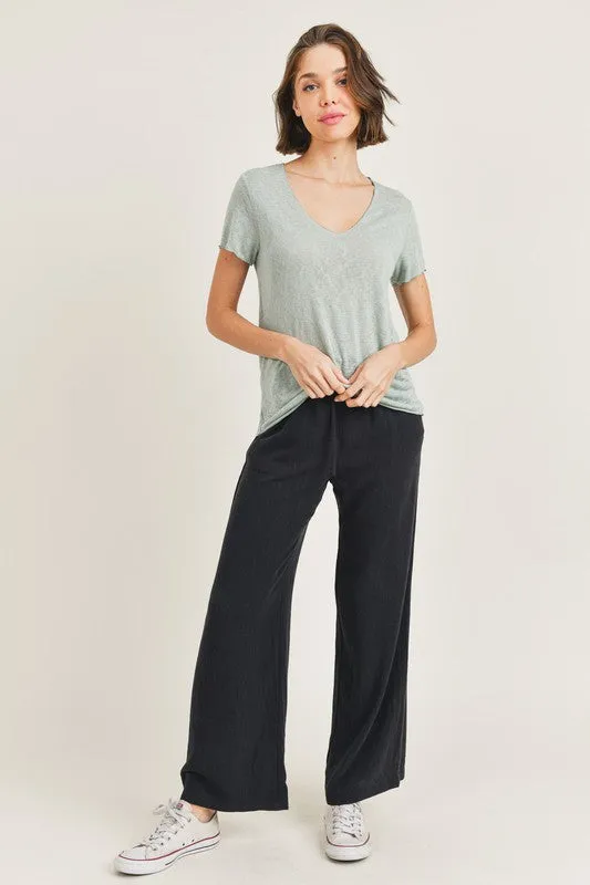 Let's Talk Tee Top - Sage