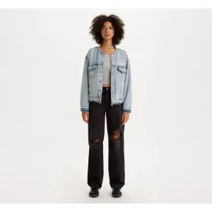 Levis Baggy Dad Ripped Jeans - Size 25