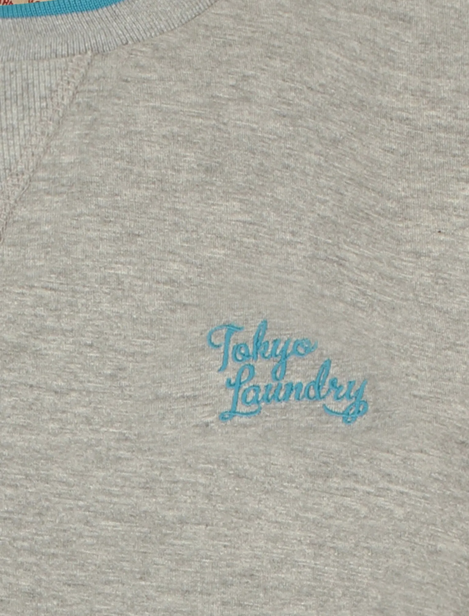 Lilford Cotton Crew Neck T-Shirt In Light Grey Marl - Tokyo Laundry