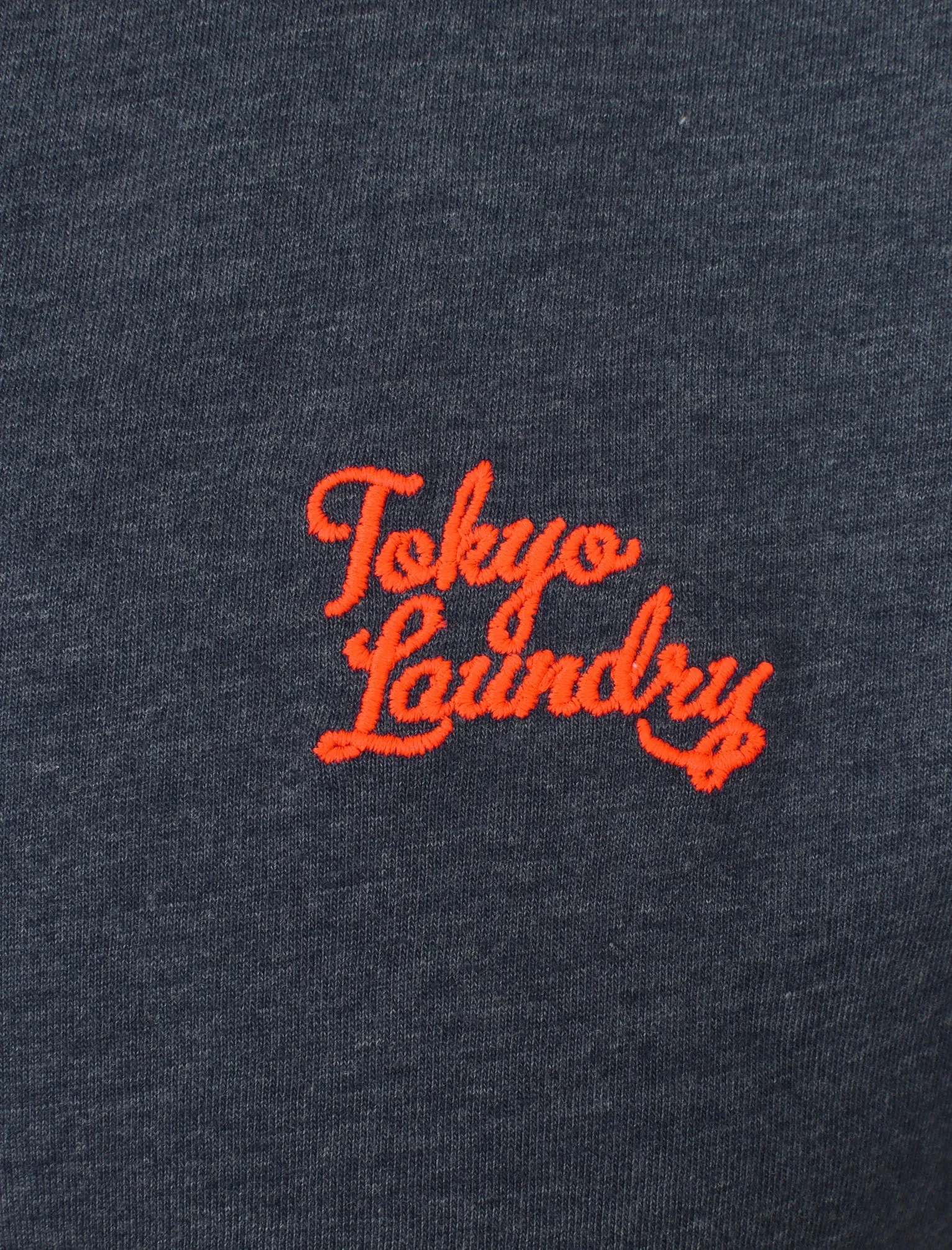 Lilford Cotton Crew Neck T-Shirt In Mood Indigo Marl - Tokyo Laundry