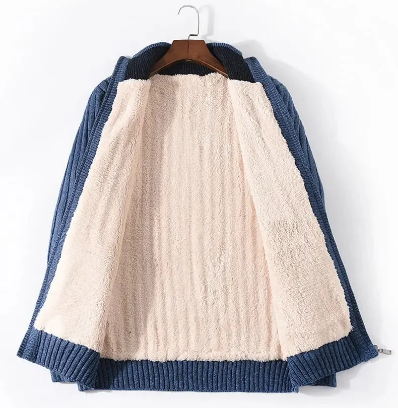 Luxman Plus Size M-6XL 7XL Winter Cashmere Cardigan