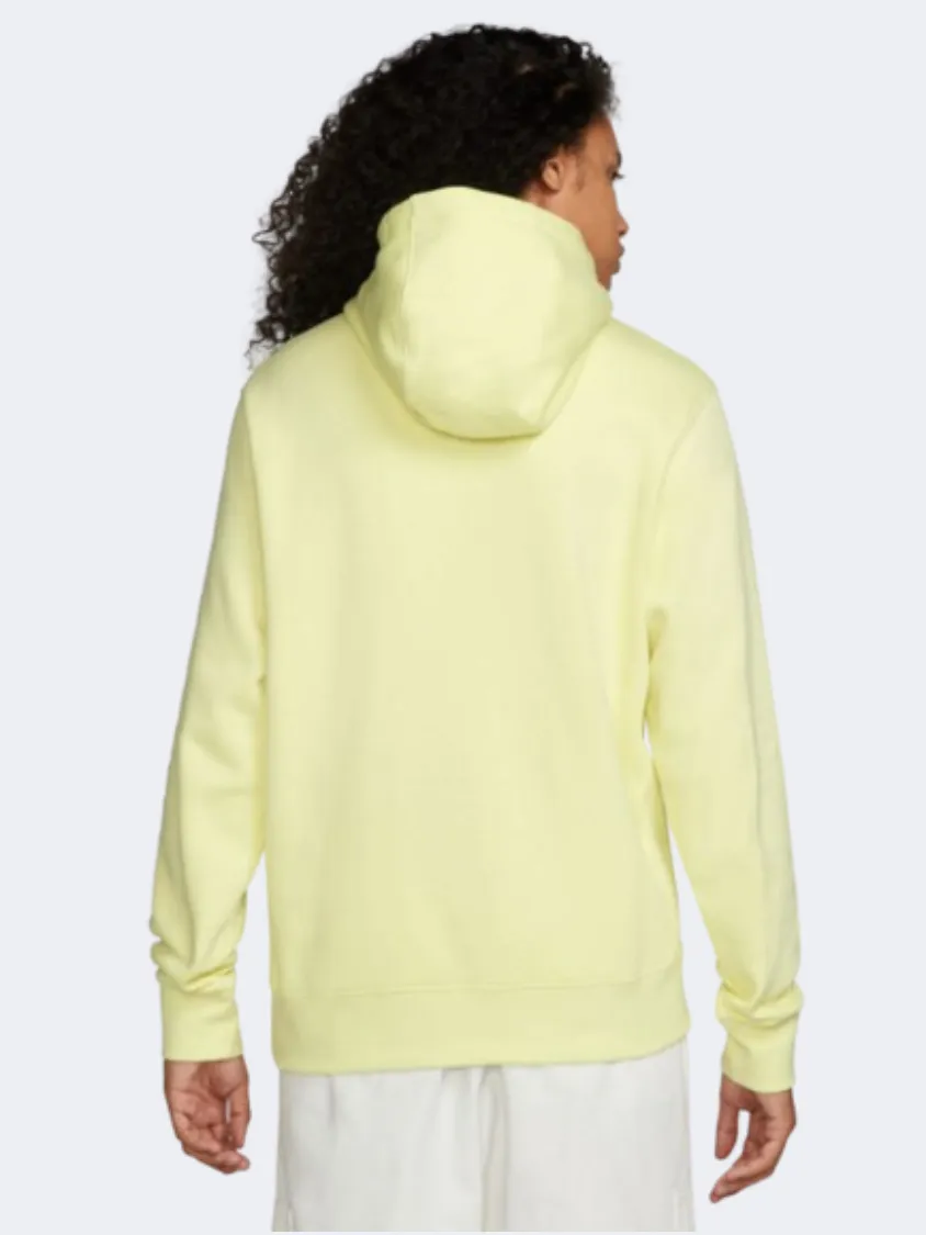 Nike Club Fleece Men Lifestyle Hoody Luminous Green/White