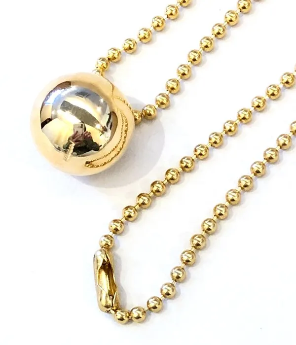R.ALAGAN/BALL NECKLACE(GOLD)
