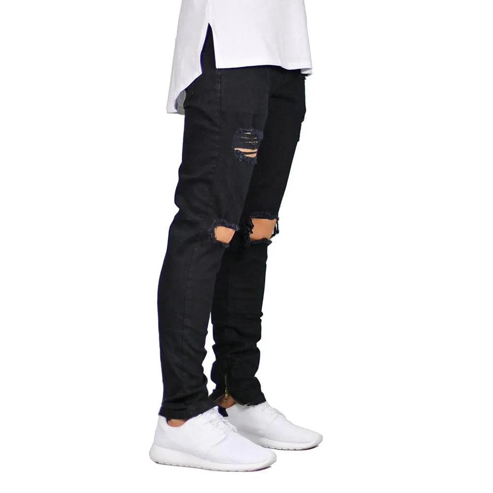 Stretched & Ripped Vintage Skinny Jeans