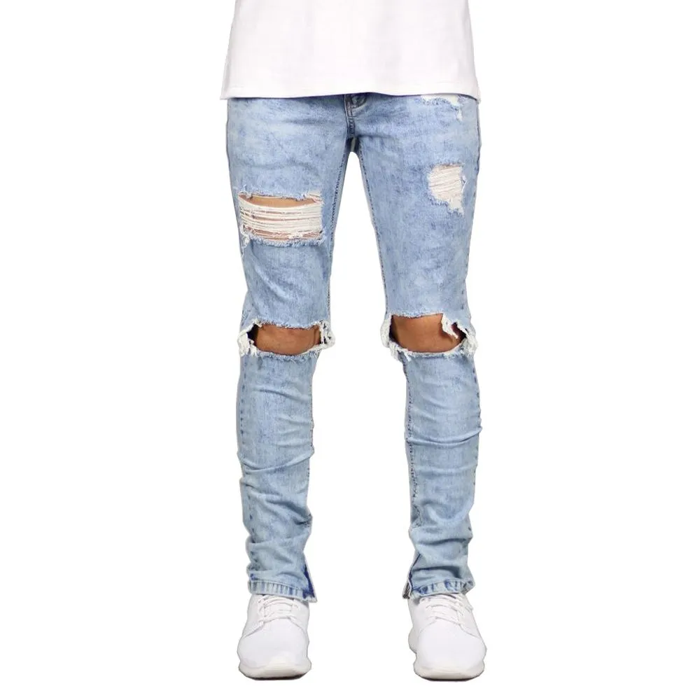 Stretched & Ripped Vintage Skinny Jeans