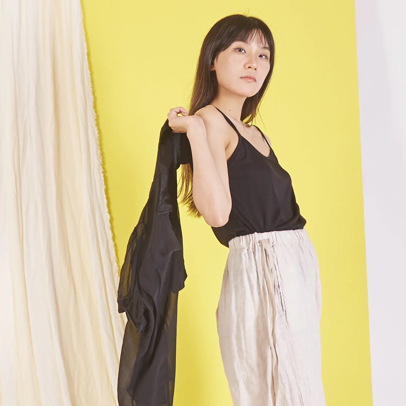 Wholesale silk chiffon blouse with short sleeves