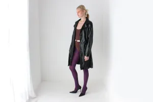 Y2K PVC Vegan Patent Trench Coat